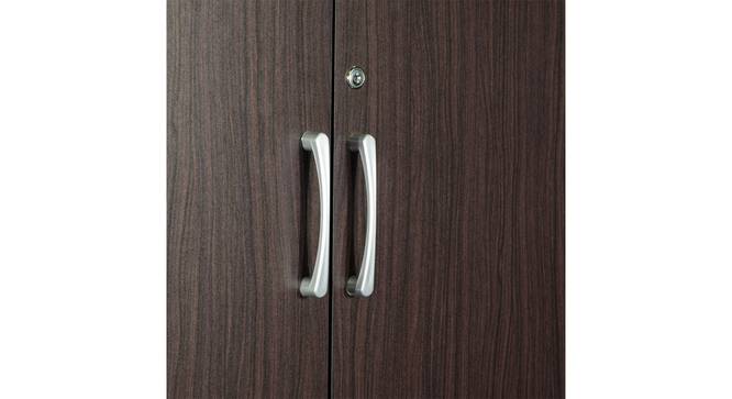 Housen Engineered Wood 4 Door Wardrobe in Walnut Finish (Walnut Finish) by Urban Ladder - Front View Design 1 - 885627