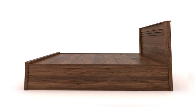 Taro Engineered Wood King Size Box Storage Bed In Walnut Finish (Walnut Finish, King Bed Size, Hydraulic Storage Type) by Urban Ladder - Front View Design 1 - 885703