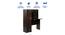Nakamura Engineered Wood Study Table with Cabinet in Dark Brown Finish (Dark Brown Finish) by Urban Ladder - Front View Design 1 - 885713