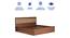 Yuko Engineered Wood Upholstered King Size Bed in Columbia Walnut Finish with Hydraulic Storage (Walnut Finish, King Bed Size, Hydraulic Storage Type) by Urban Ladder - Rear View Design 1 - 885716