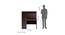 Nakamura Engineered Wood Study Table with Cabinet in Dark Brown Finish (Dark Brown Finish) by Urban Ladder - Dimension - 885736