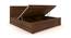Taro Engineered Wood King Size Box Storage Bed In Walnut Finish (Walnut Finish, King Bed Size, Hydraulic Storage Type) by Urban Ladder - Design 1 Close View - 885737