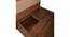 Yuko Engineered Wood Upholstered King Size Bed in Columbia Walnut Finish with Hydraulic Storage (Walnut Finish, King Bed Size, Hydraulic Storage Type) by Urban Ladder - - 