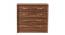 Yuko Wide Engineered Wood Chest of 5 Drawers in Columbia Walnut Finish (Walnut Finish) by Urban Ladder - - 885765