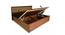 Yuko Engineered Wood Upholstered King Size Bed in Columbia Walnut Finish with Hydraulic Storage (Walnut Finish, King Bed Size, Hydraulic Storage Type) by Urban Ladder - - 