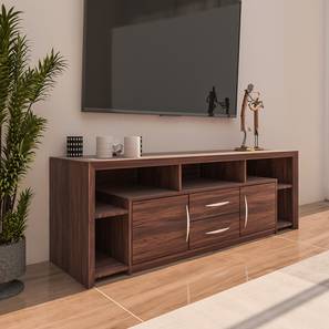 Direct Factory To Home Symphoney Design Yuko Engineered Wood TV Unit in Walnut Finish