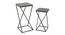 philip metal end table black finish (Black Finish) by Urban Ladder - Front View Design 1 - 886336