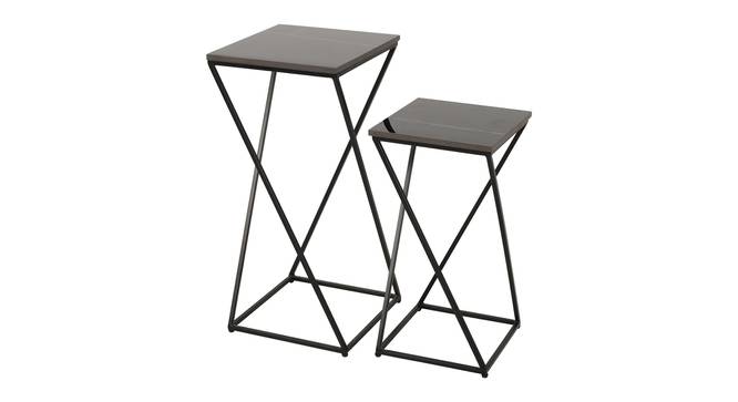 philip metal end table black finish (Black Finish) by Urban Ladder - Design 1 Side View - 886343
