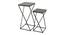 philip metal end table black finish (Black Finish) by Urban Ladder - Design 1 Side View - 886343