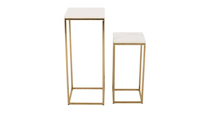 scala metal end table gold finish (Gold Finish) by Urban Ladder - Design 1 Side View - 886346