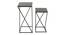 philip metal end table black finish (Black Finish) by Urban Ladder - Ground View Design 1 - 886350