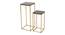 wallace metal end table gold finish (Gold Finish) by Urban Ladder - Rear View Design 1 - 886354