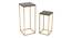 wallace metal end table gold finish (Gold Finish) by Urban Ladder - Rear View Design 1 - 886360