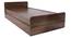Esmeralda  Storage Bed (Single Bed Size, Drawer Storage Type, Columbian Walnut Finish) by Urban Ladder - - 