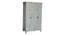 Franklin solid wood wardrobe cabinet  in white distress with carving (White Finish) by Urban Ladder - Front View Design 1 - 886699