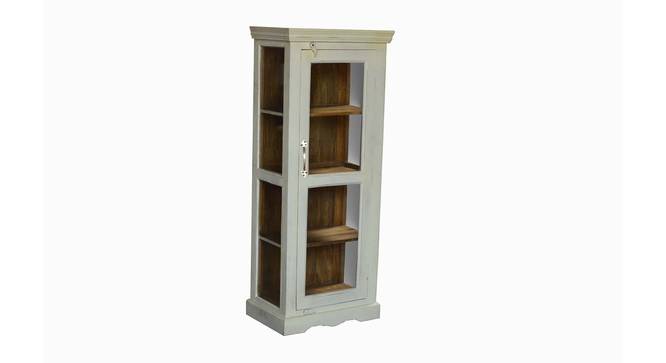 kafano solid wood single door cabinet in White finish (White Finish) by Urban Ladder - Front View Design 1 - 886712