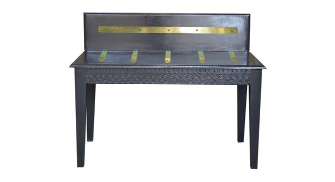 Anar Solid Wood Luggage Table, Grey finish (Grey Finish) by Urban Ladder - Design 1 Side View - 886716