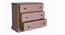 barrie solid wood chest of drawer in red finish (Red Finish) by Urban Ladder - Design 1 Side View - 886719