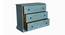anton solid wood chest of drawer in blue finish (Blue Finish) by Urban Ladder - Design 1 Side View - 886720
