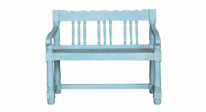 norland solid wood bench in blue finish (Blue Finish) by Urban Ladder - Design 1 Side View - 886721
