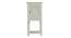 claire solid wood single door cabinet in White finish (White Finish) by Urban Ladder - Design 1 Side View - 886729