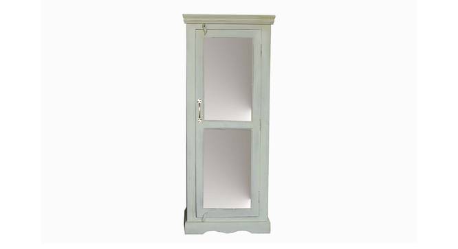 kafano solid wood single door cabinet in White finish (White Finish) by Urban Ladder - Design 1 Side View - 886730