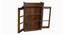 agatha solid wood prayer cabinet in brown finish (Brown Finish) by Urban Ladder - Design 1 Side View - 886733