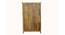 Franklin solid wood wardrobe cabinet  in white distress with carving (White Finish) by Urban Ladder - Ground View Design 1 - 886735