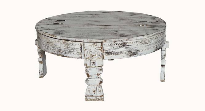 heston solid wood coffee table in white finish (White Finish) by Urban Ladder - Ground View Design 1 - 886743
