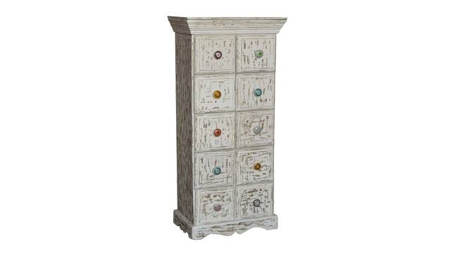 paulo solid wood chest of drawer in white finish (White Finish) by Urban Ladder - Design 1 Front View - 886783