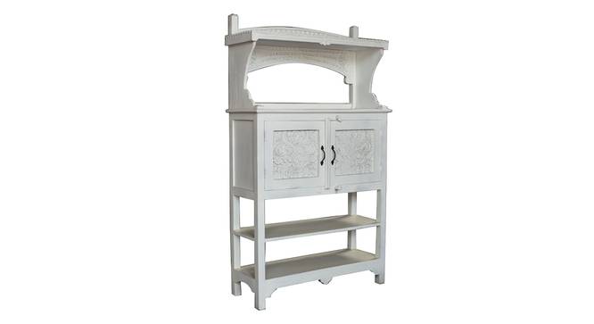 kelly solid wood rack in White finish (White Finish) by Urban Ladder - Front View Design 1 - 886789