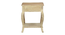 Amer Solid Wood Side Table, White finish (Yellow Finish) by Urban Ladder - Design 1 Side View - 886797