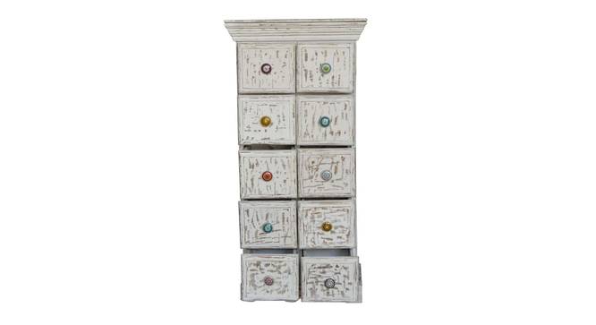 paulo solid wood chest of drawer in white finish (White Finish) by Urban Ladder - Design 1 Side View - 886800