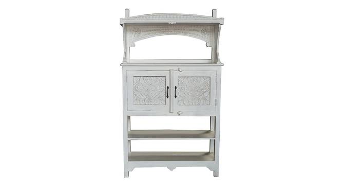kelly solid wood rack in White finish (White Finish) by Urban Ladder - Design 1 Side View - 886807