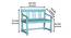 norland solid wood bench in blue finish (Blue Finish) by Urban Ladder - Design 1 Dimension - 886868