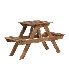 Outdoor Table In Gurgaon Design Wollman Solid Wood Outdoor Table in Brown Colour