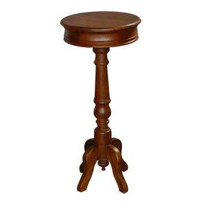 saffron arts & crafts Round Solid Wood Coffee Table in Brown Finish-picture-14