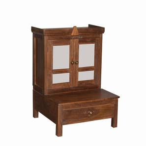 Prayer Units In Ahmedabad Design Zeile Solid Wood Prayer Unit in Brown