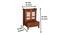 zeile solid wood prayer cabinet in brown finish (Brown Finish) by Urban Ladder - Design 1 Dimension - 886918