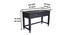 kafano solid wood study table in grey finish (Grey Finish) by Urban Ladder - Design 1 Dimension - 886919