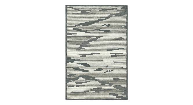Glencoe Modern Design Wool Hand-Tufted Carpet (Grey, 5 x 8 Feet Carpet Size) by Urban Ladder - Cross View Design 1 - 886930