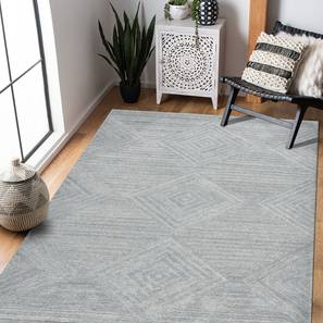 Home Decor Design Glencoe Silver Cotton 4 X 6 Feet Carpet