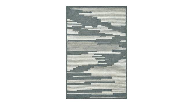 Glencoe Modern Design Wool Hand-Tufted Carpet (Blue, 5 x 8 Feet Carpet Size) by Urban Ladder - Cross View Design 1 - 886947
