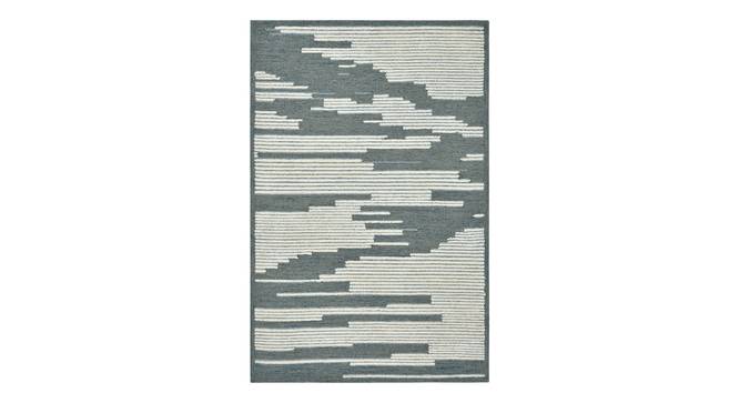 Glencoe Modern Design Wool Hand-Tufted Carpet (Blue, 8 x 10 Feet Carpet Size) by Urban Ladder - Cross View Design 1 - 886948