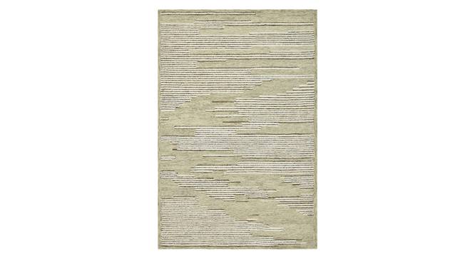 Glencoe Modern Design Wool Hand-Tufted Carpet (White, 8 x 10 Feet Carpet Size) by Urban Ladder - Cross View Design 1 - 886950