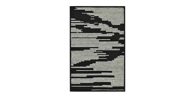 Glencoe Modern Design Wool Hand-Tufted Carpet (Black, 5 x 8 Feet Carpet Size) by Urban Ladder - Cross View Design 1 - 886952