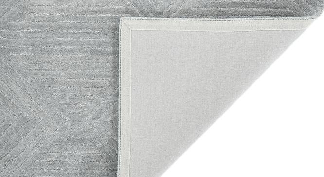 Glencoe Modern Design Wool Hand-Tufted Carpet (Silver, 4 x 6 Feet Carpet Size) by Urban Ladder - Cross View Design 1 - 886953