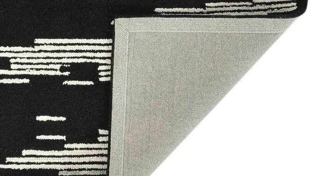 Glencoe Modern Design Wool Hand-Tufted Carpet (Black, 5 x 8 Feet Carpet Size) by Urban Ladder - Front View Design 1 - 886962