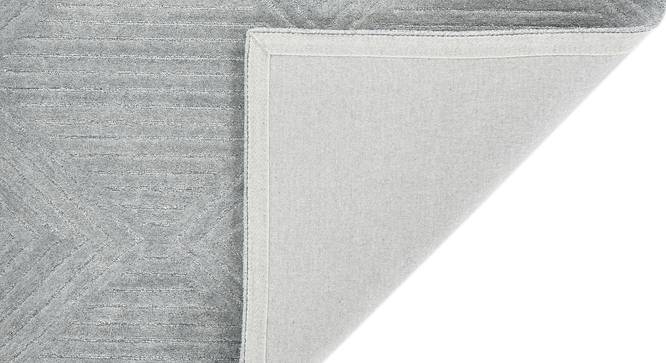 Glencoe Modern Design Wool Hand-Tufted Carpet (Silver, 5 x 8 Feet Carpet Size) by Urban Ladder - Cross View Design 1 - 886999