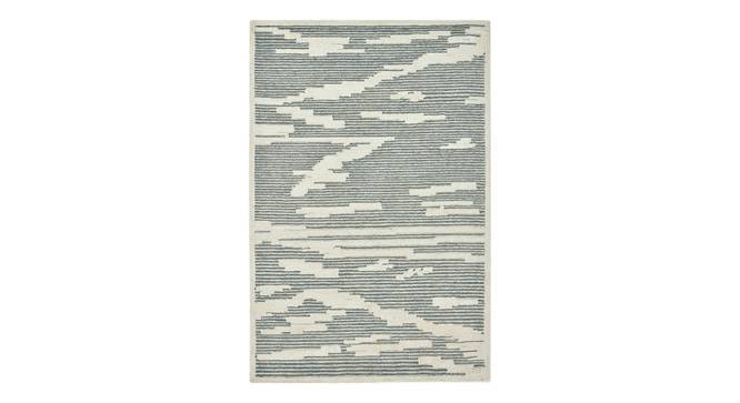 Glencoe Modern Design Wool Hand-Tufted Carpet (Grey, 8 x 10 Feet Carpet Size) by Urban Ladder - Cross View Design 1 - 887026